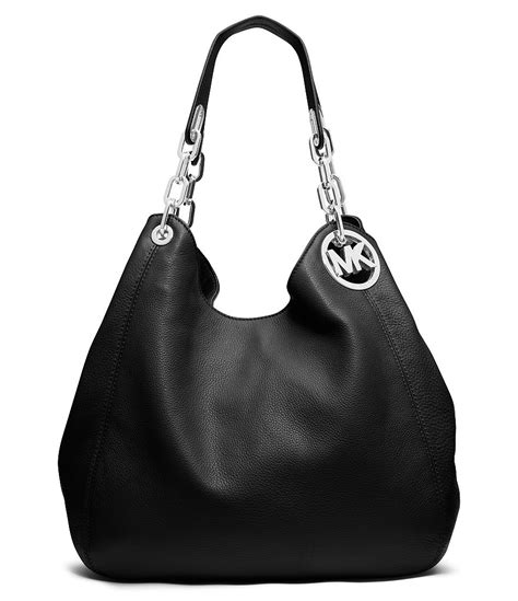 michael kors large leather hobo bag|Michael Kors large shoulder bag.